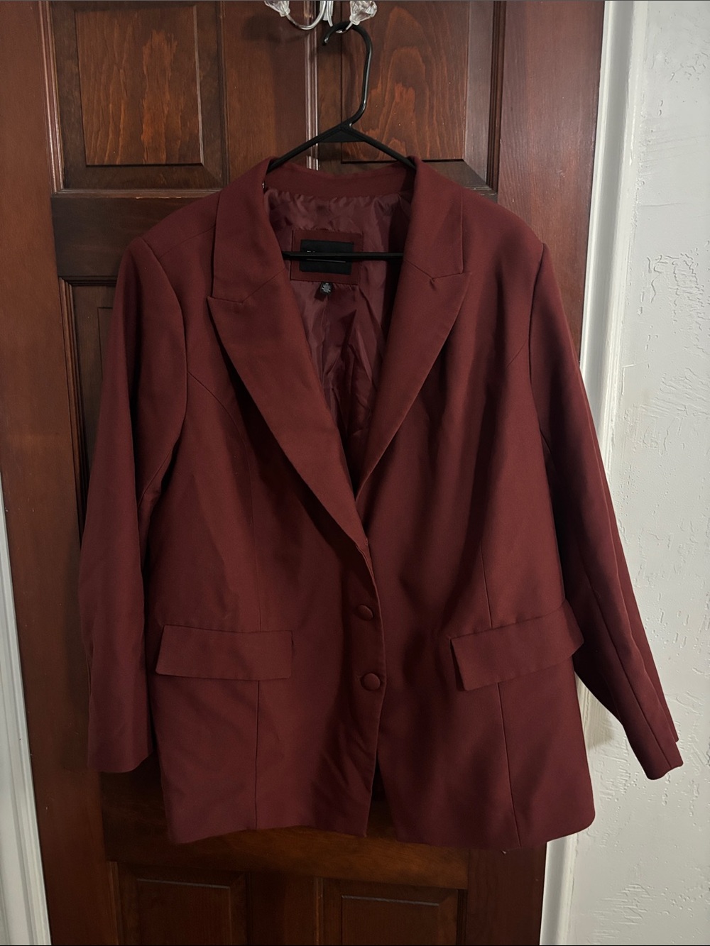 Eloquii Burgundy Blazer Jacket 22